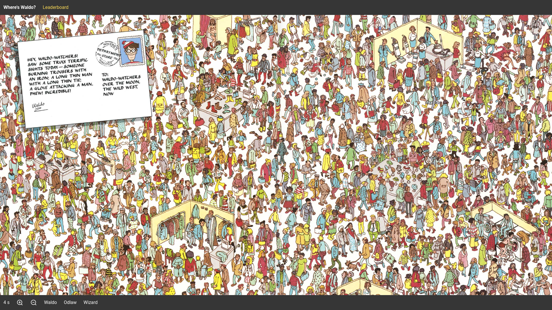 Department Store level of Waldo app